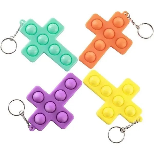 Cross Fidget Toy Keychain