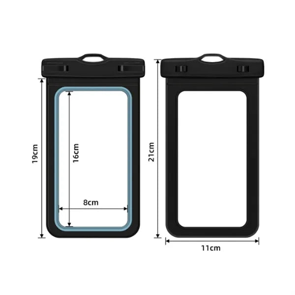 Waterproof Phone Pouch with Lanyard and Touchscreen Window