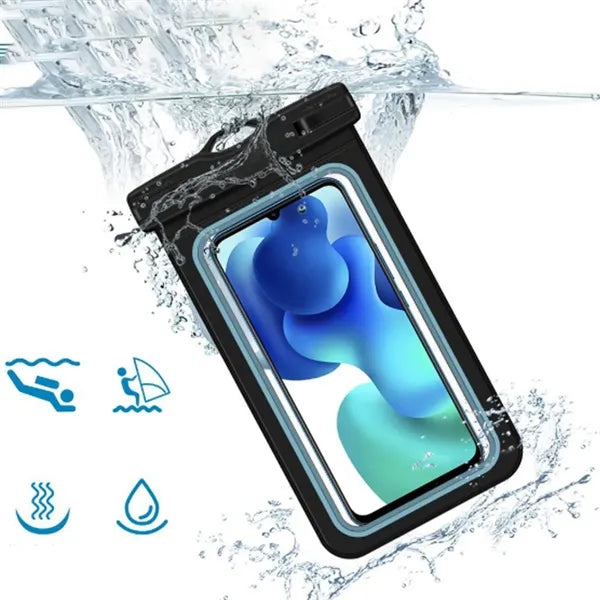 Waterproof Phone Pouch with Lanyard and Touchscreen Window