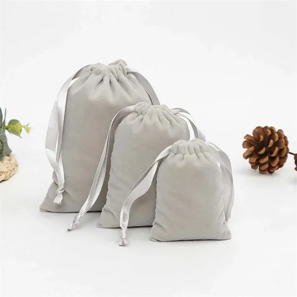 Party Wedding Favor Gift Jewelry Pouch Velvet Drawstring Bag
