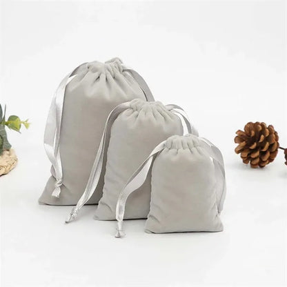Party Wedding Favor Gift Jewelry Pouch Velvet Drawstring Bag