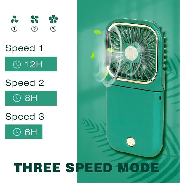 5 in 1  Mini Portable  Rechargeable Fan