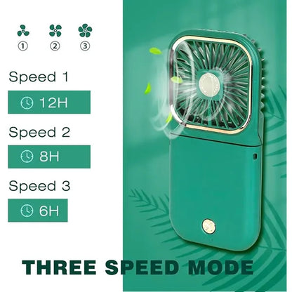 5 in 1  Mini Portable  Rechargeable Fan