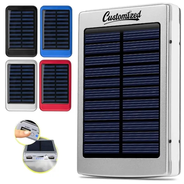 Portable Solar Power Bank Charger with-Solar Panel