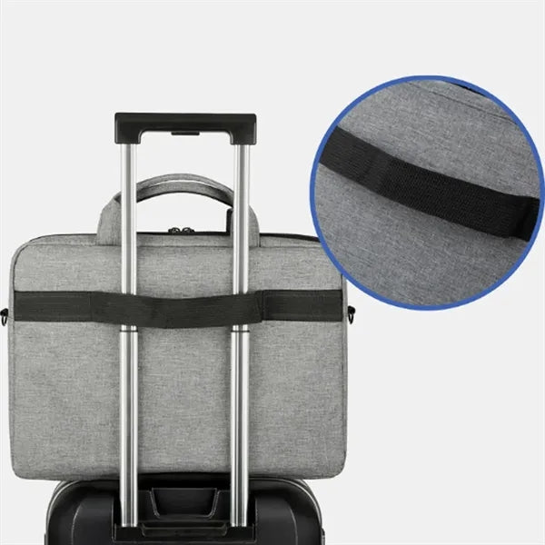 15.6" Laptop Briefcase with Luggage Trolley Sleeve