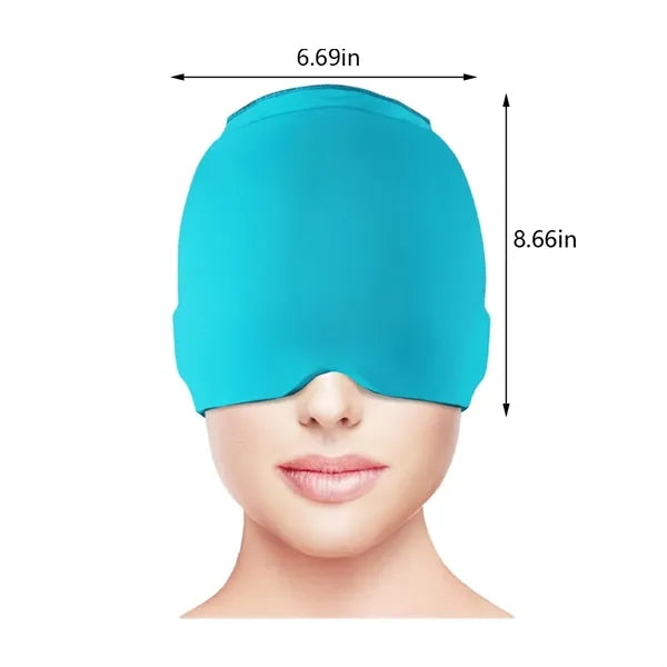 Snugly fit puffy eyes sinus hat migraine relief ice cap