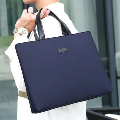 14" PU Leather Business Laptop Tote Bag with Handle