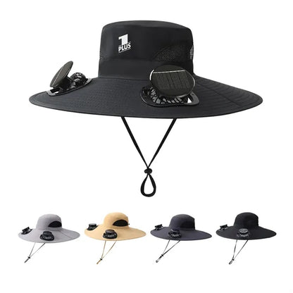 Wide brim solar fan hat, bucket