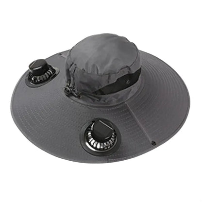 Wide brim solar fan hat, bucket