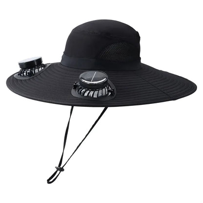 Wide brim solar fan hat, bucket