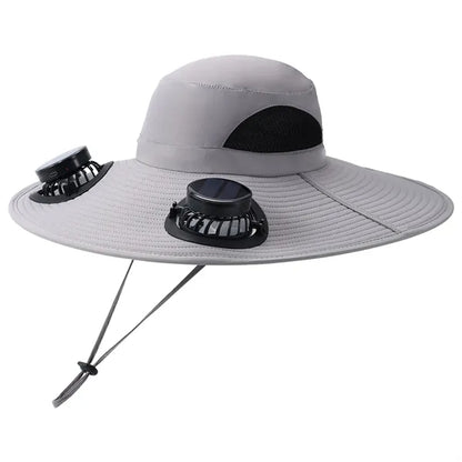 Wide brim solar fan hat, bucket