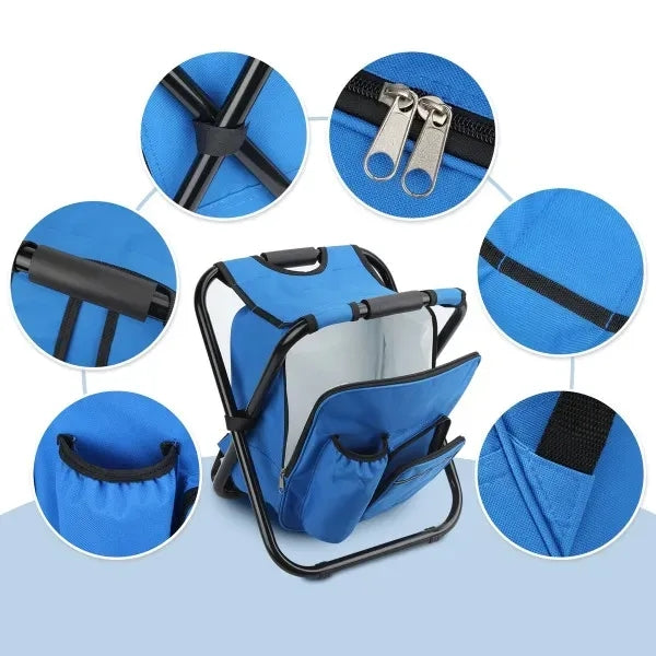 3-In-1 Lightweight Folding Cooler Backpack Chair