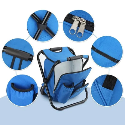 3-In-1 Lightweight Folding Cooler Backpack Chair