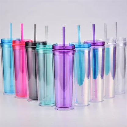 18oz Double-Layer Plastic Tumbler