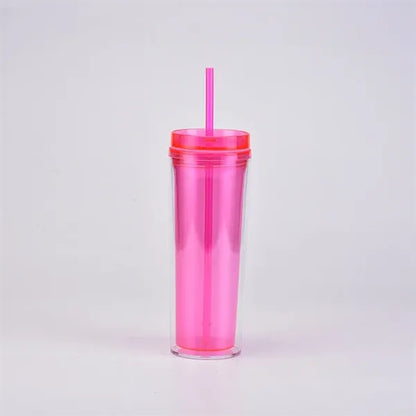 18oz Double-Layer Plastic Tumbler