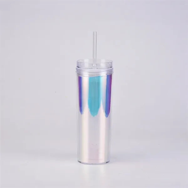 18oz Double-Layer Plastic Tumbler