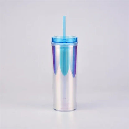 18oz Double-Layer Plastic Tumbler