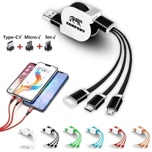 Retractable 3 in 1 Fast Charger Cable