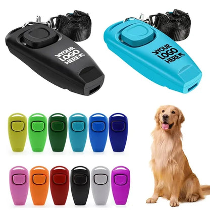 2-in-1 Dog Training Clicker Whistle