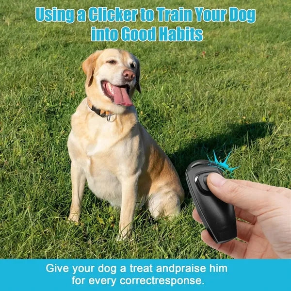 2-in-1 Dog Training Clicker Whistle