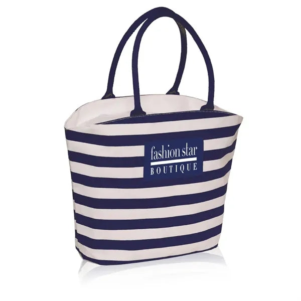 Striped Mariner Tote Bag