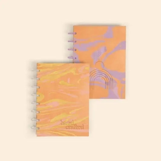 Disc-Bound Journal - Marbled + Debossed - Small
