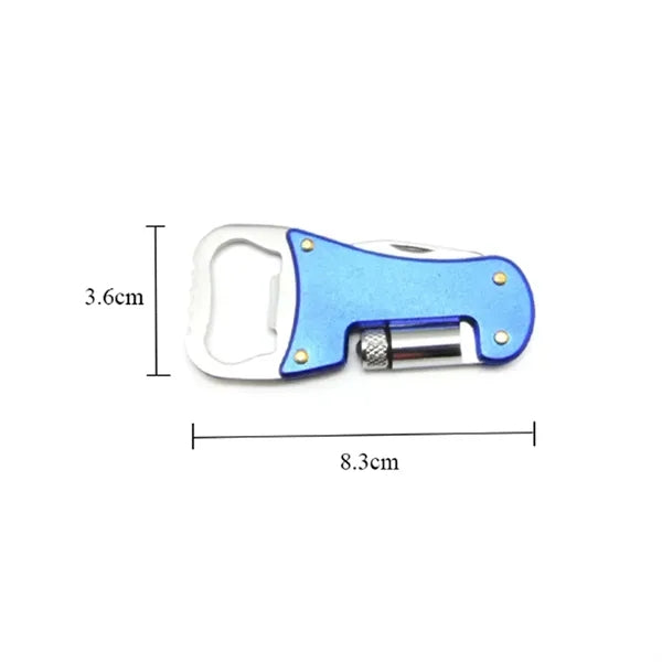Multi Function Tool with Knife Flashlight and Bottle Opener