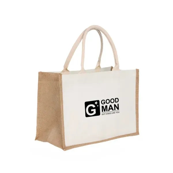 Eco-Friendly Linen & Canvas Tote Bag with Spacious Interior.