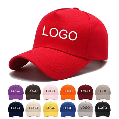 Structured 5 Panel Adjustable Cotton Baseball Cap