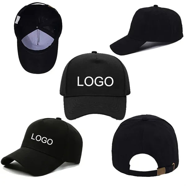 Structured 5 Panel Adjustable Cotton Baseball Cap