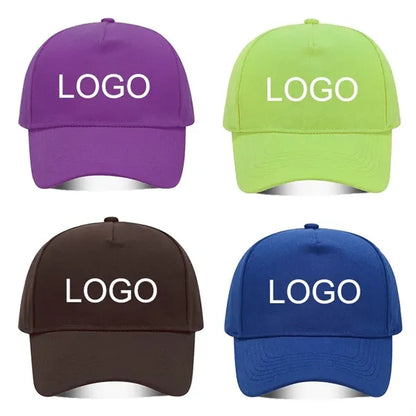 Structured 5 Panel Adjustable Cotton Baseball Cap