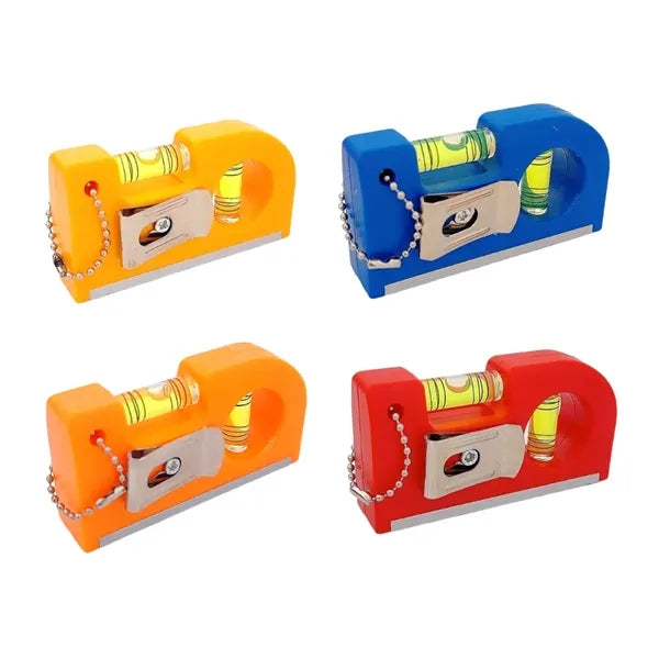 Mini Multi Tool Level with Pencil Sharpener and Keychain