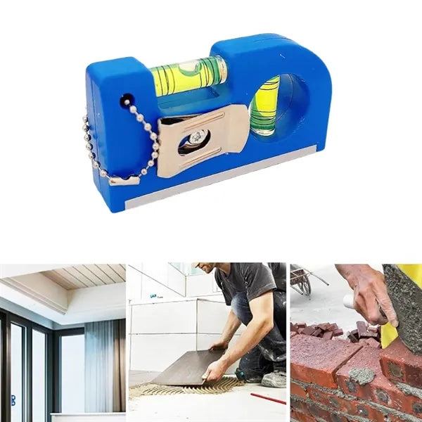 Mini Multi Tool Level with Pencil Sharpener and Keychain