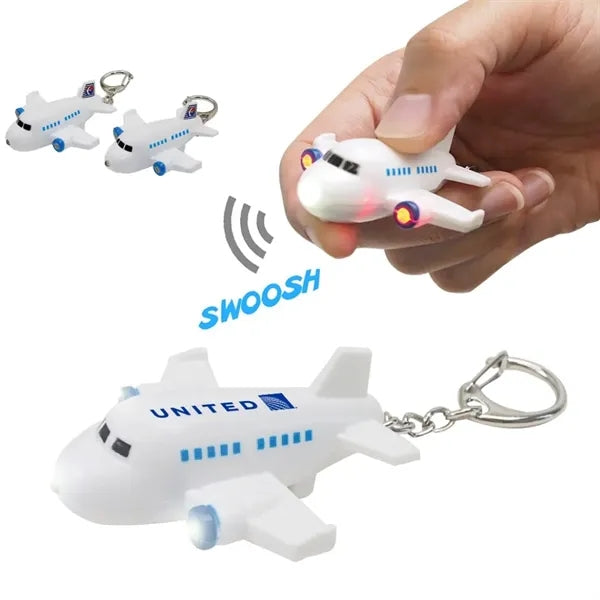 Airplane LED Light Keychain