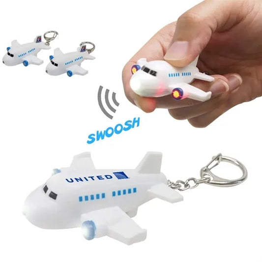 Airplane LED Light Keychain