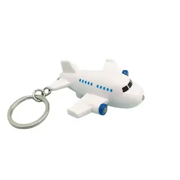 Airplane LED Light Keychain