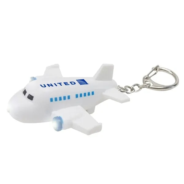 Airplane LED Light Keychain