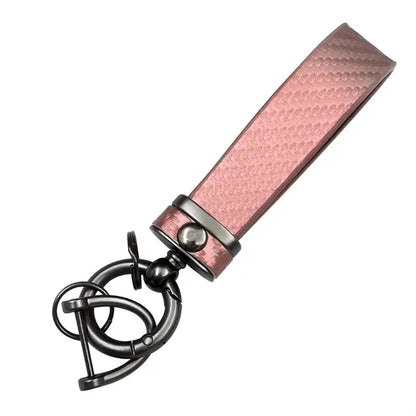 Carbon Fiber Style Car Keychain