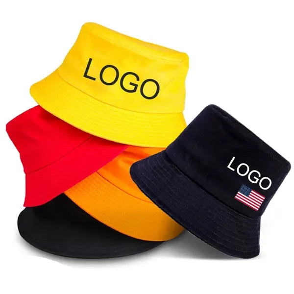 Unisex Cotton Bucket Hat Summer Sun Beach Fishing Cap