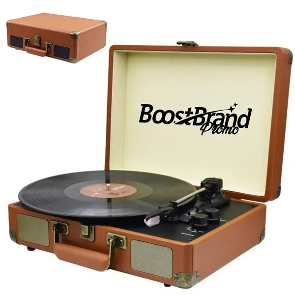 Portable Bluetooth Vinyl Record Player with Speakers