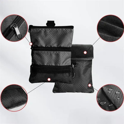 Compact Golf Pouch Bag with Clip for Essentials