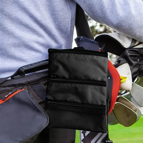 Compact Golf Pouch Bag with Clip for Essentials