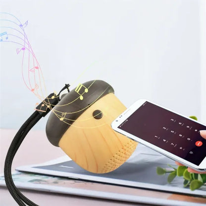 Acorn Shape Portable Bluetooth Mini Speaker with Mic
