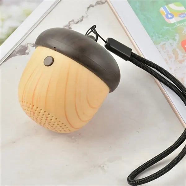 Acorn Shape Portable Bluetooth Mini Speaker with Mic