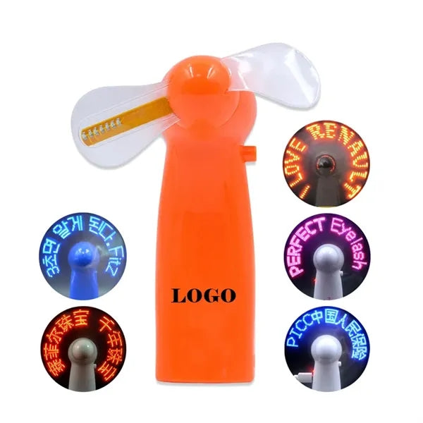 LED Flash Message Fan