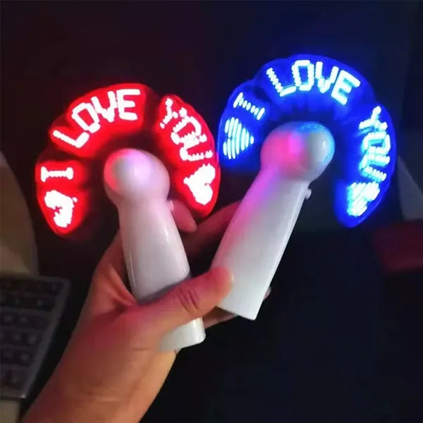 LED Flash Message Fan