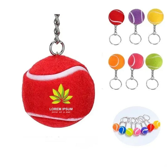 Tennis Ball Keychain