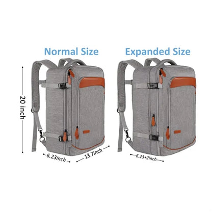 40L Expandable Travel Backpack with Organizer Cubes