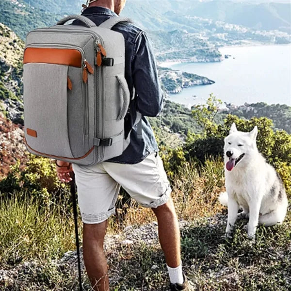 40L Expandable Travel Backpack with Organizer Cubes