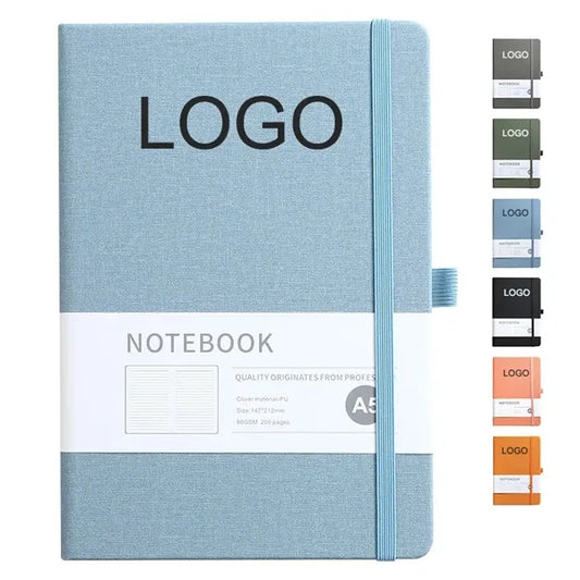 Customizable Lined Notebook with Pen Loop Journal